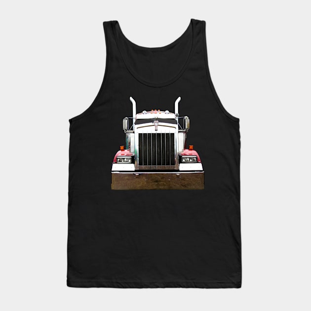 Kenworth 1990s classic truck high contrast Tank Top by soitwouldseem